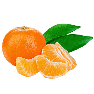 Tangerine and slice Tangerine png